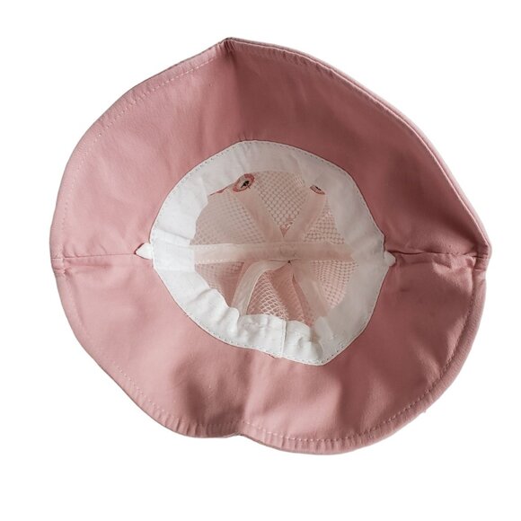 Girl's Bucket Sun Cap with Clear Mask Lot of 2 Pink - Picture 6 of 12